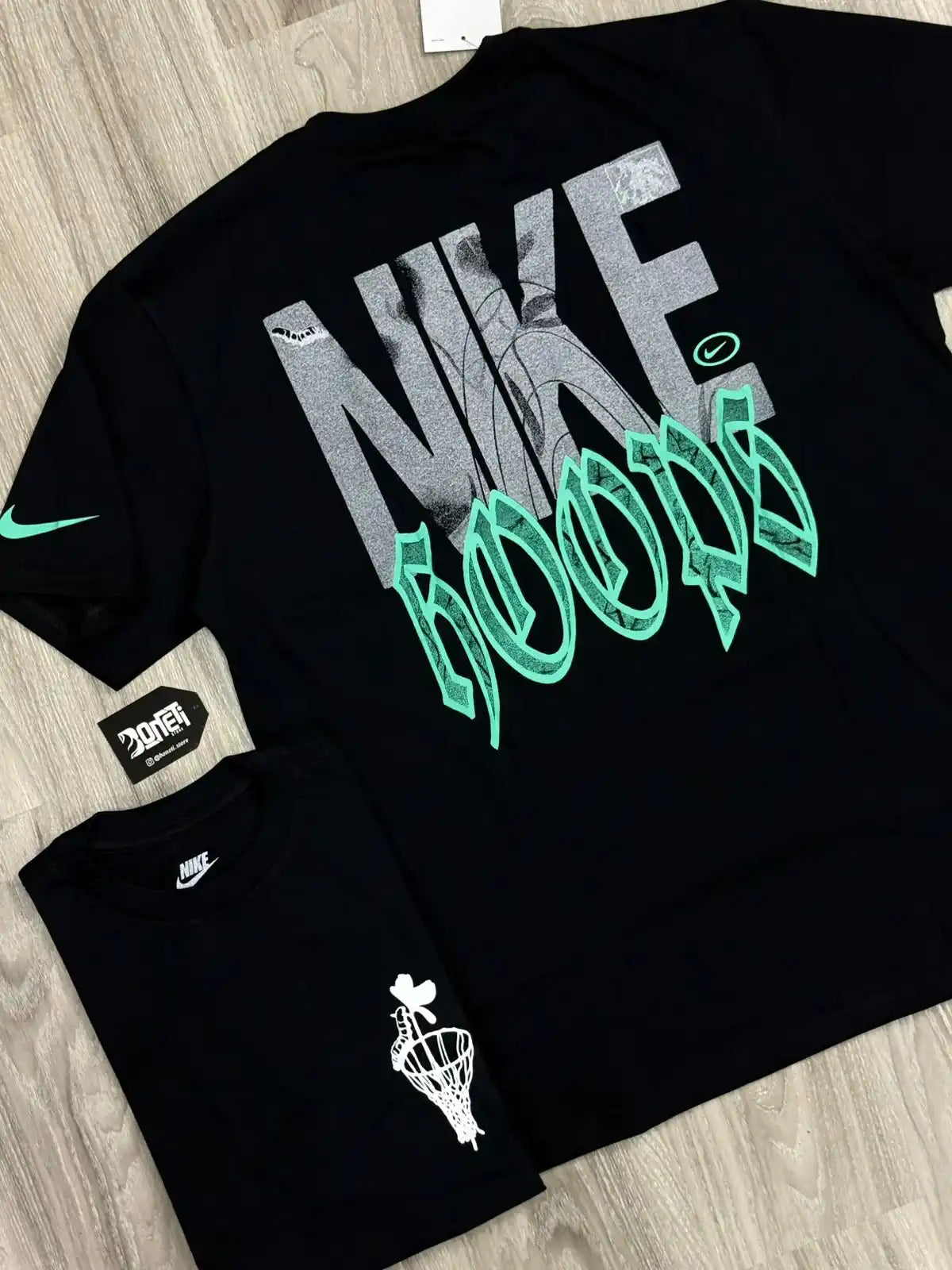 CAMISETA NK HOOPS - PRETA