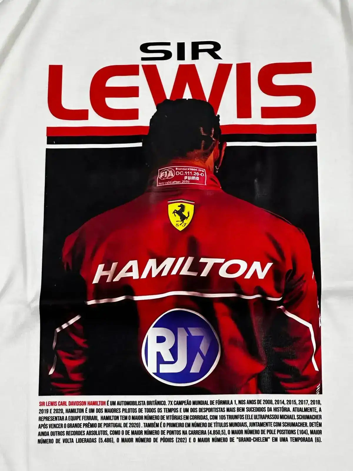 CAMISETA OVERSIZED RJ7 HAMILTON - OFFWHITE