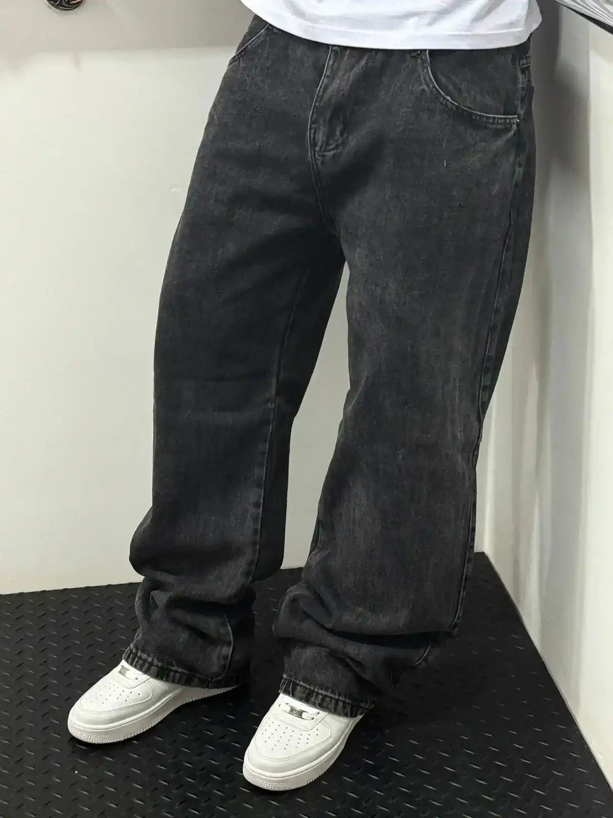 CALÇA JEANS RETA ESCURA DENIM&CO - 045