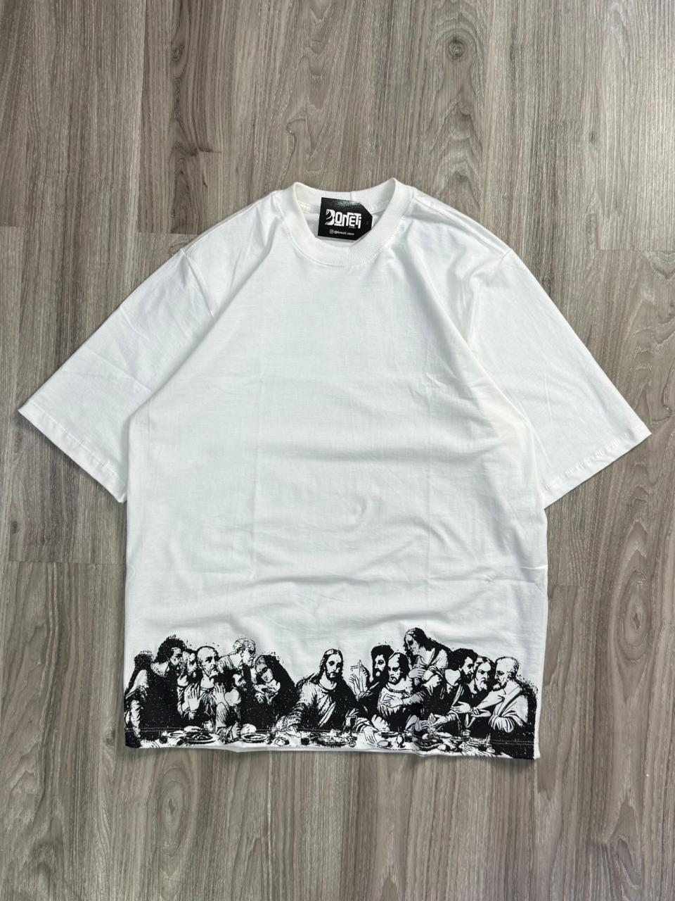 CAMISETA OVERSIZED OPLAN ÚLTIMA CEIA - OFFWHITE