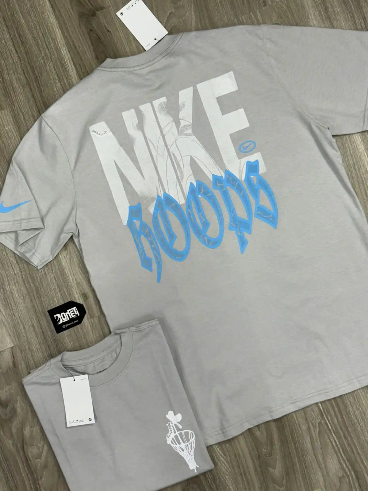 CAMISETA NK HOOPS - CINZA