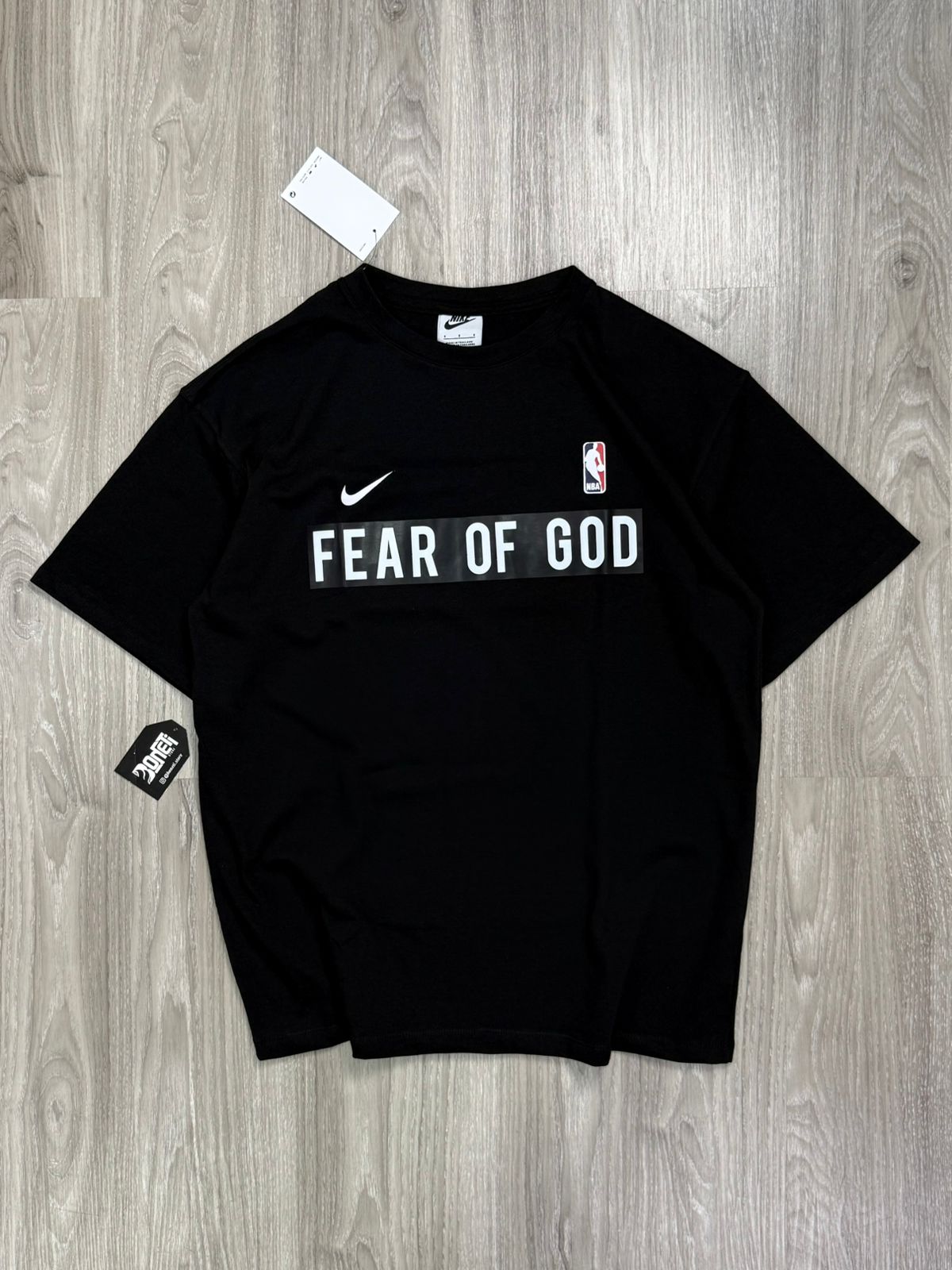 CAMISETA OVERSIZED NK NEW NBA FEAR OF GOD - PRETA