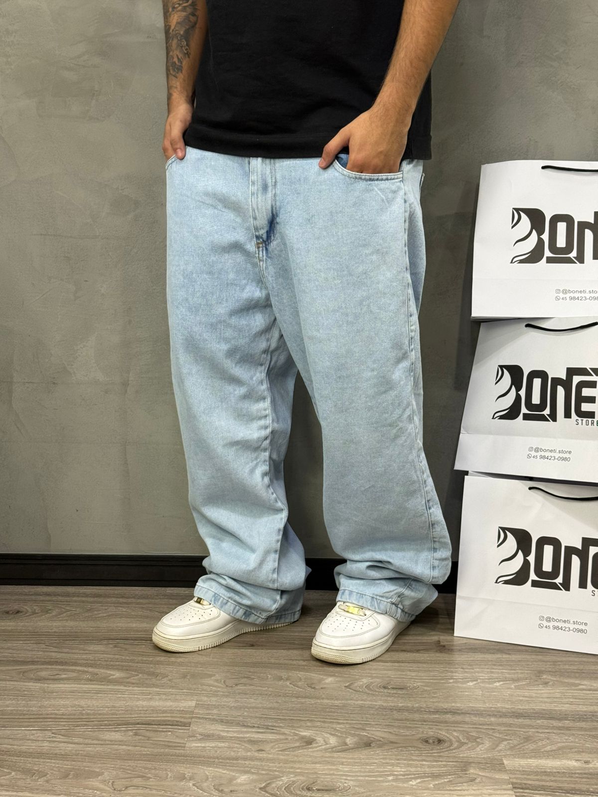 CALÇA JEANS RETA CLARA 02 - CARBON.CO