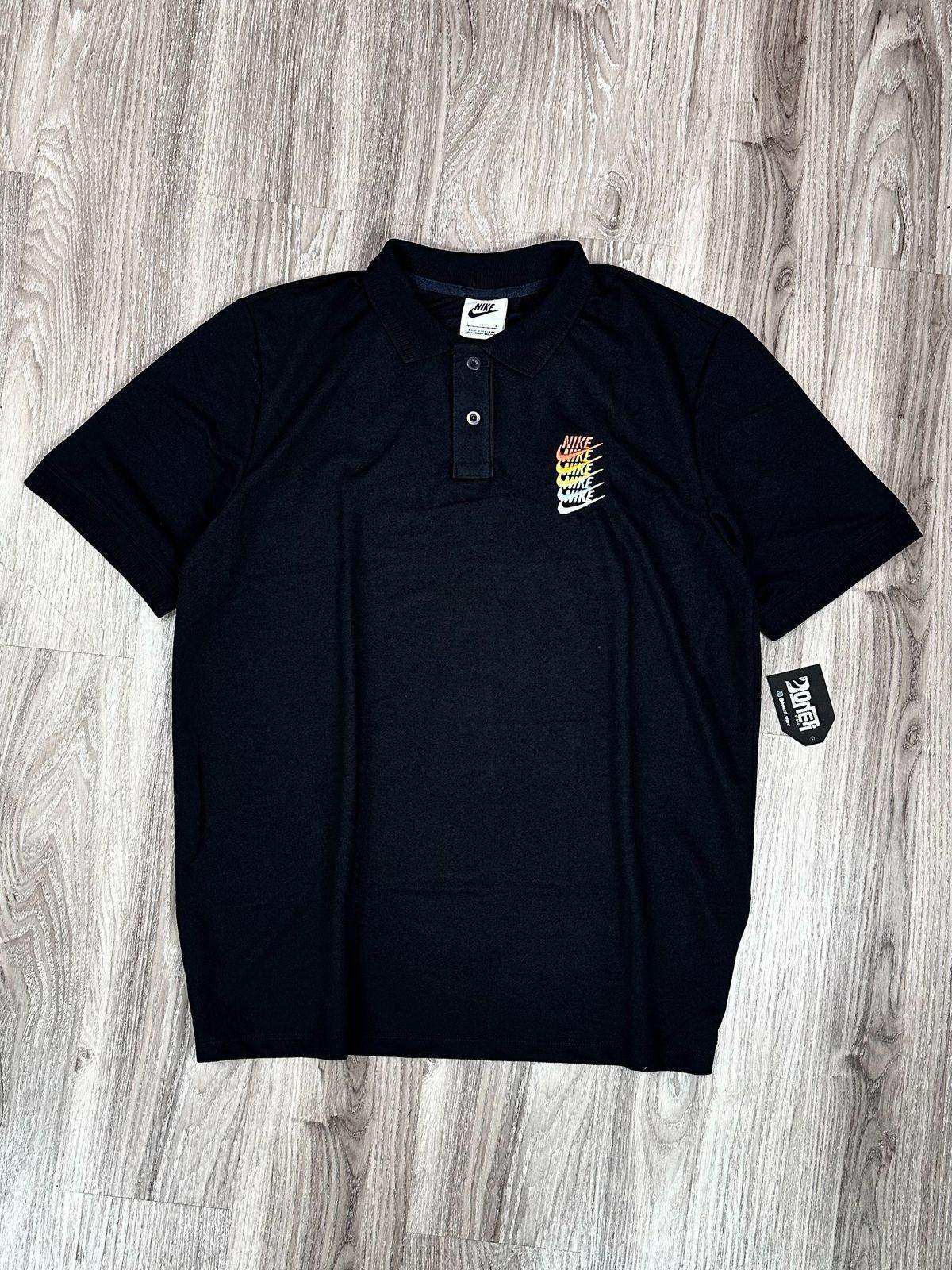 CAMISA POLO NK MULTI SWOOSH - PRETA