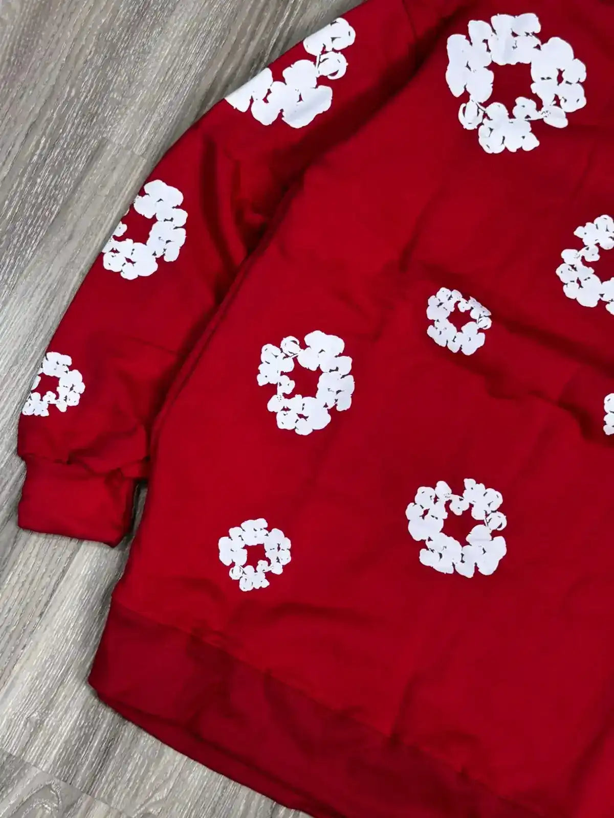 MOLETOM CARECA DENIM TEARS - VERMELHO