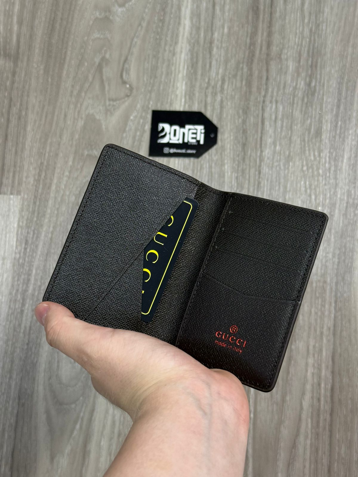 PORTA CARTÃO GC VINTAGE - CAQUI