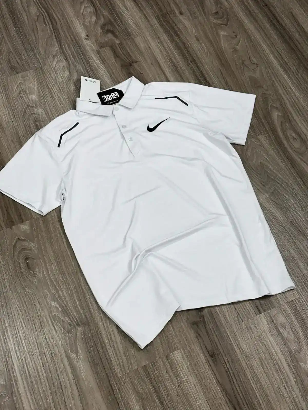CAMISA POLO DRI-FIT NK MINI SWOOSH - BRANCA