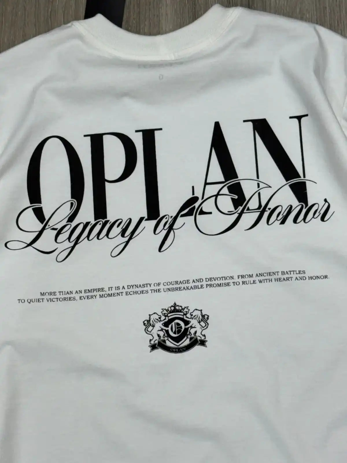 CAMISETA OVERSIZED OPLAN LEGACY - OFFWHITE