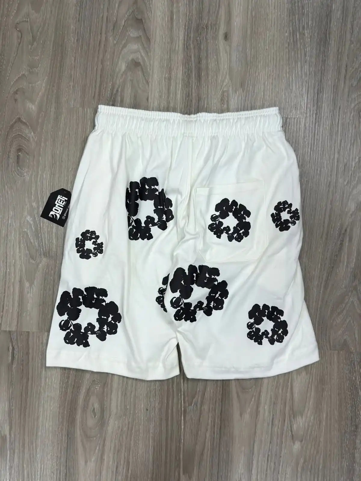 SHORTS MOLETOM DENIM TEARS - OFFWHITE