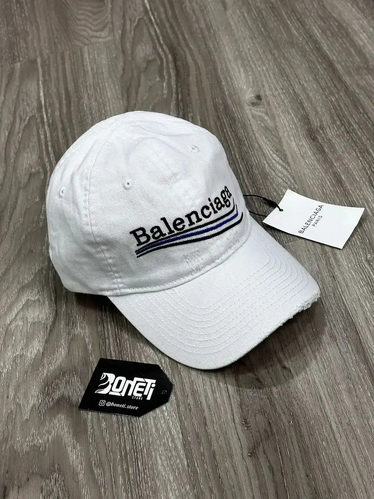 BONÉ BALENCIAGA BASEBALL CLASSIC - BRANCO