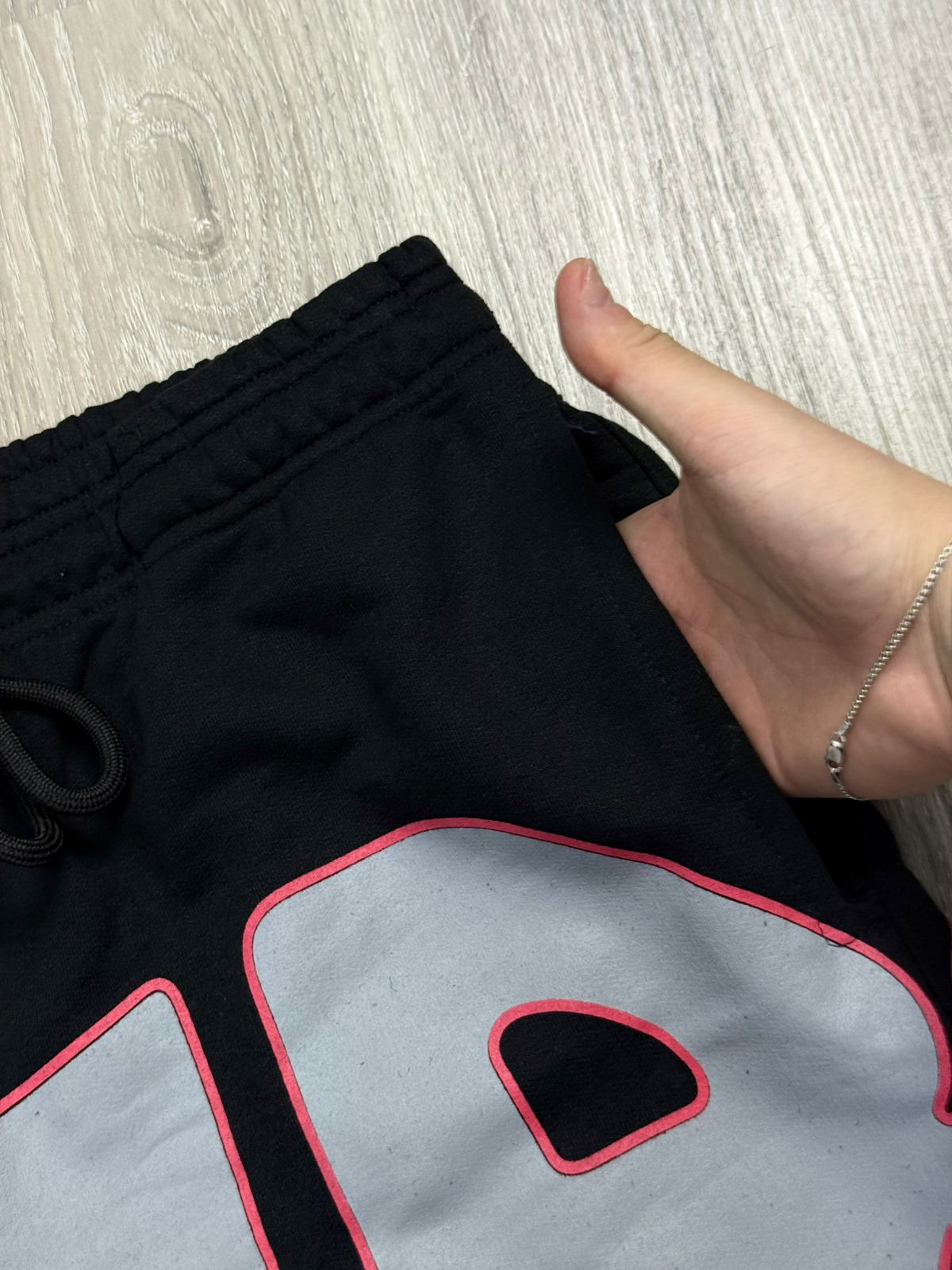 SHORTS MOLETOM NK AIR LOGO - PRETO