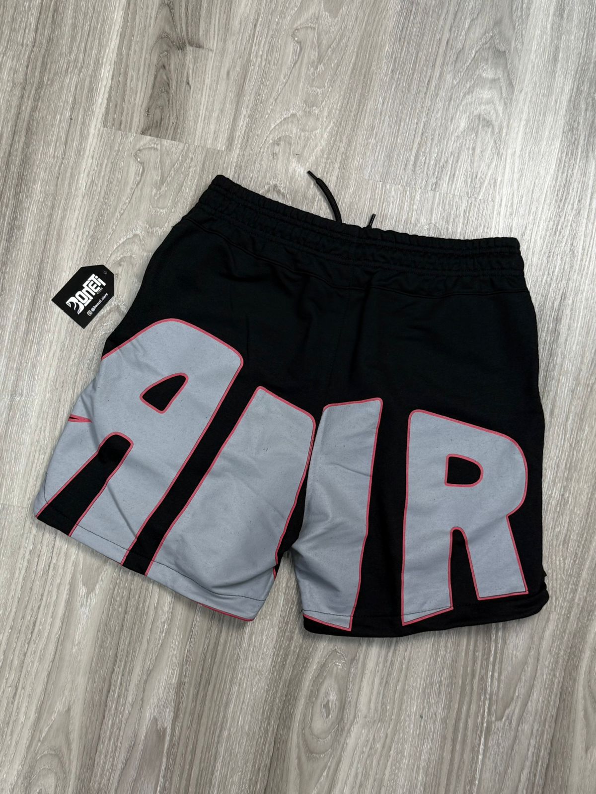 SHORTS MOLETOM NK AIR LOGO - PRETO