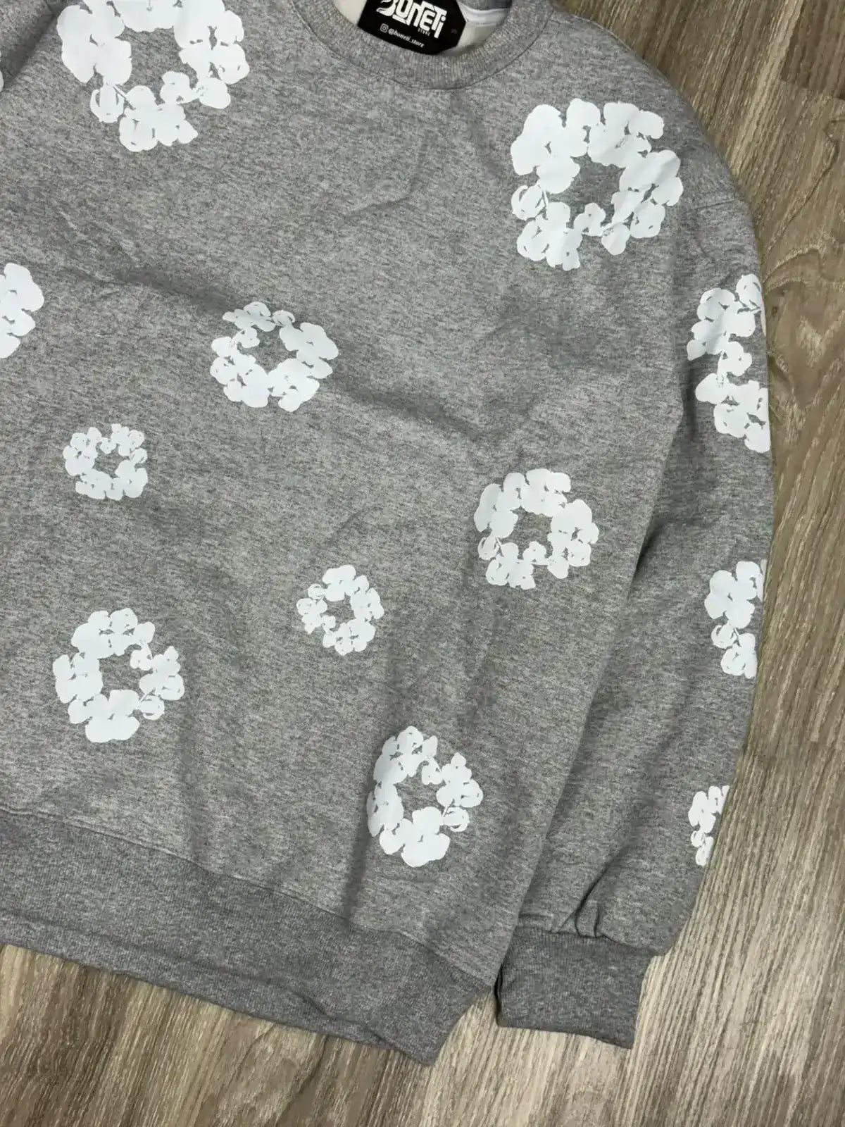 MOLETOM CARECA DENIM TEARS - CINZA