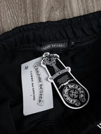 SHORTS MOLETOM CHROME HEARTS - PRETO