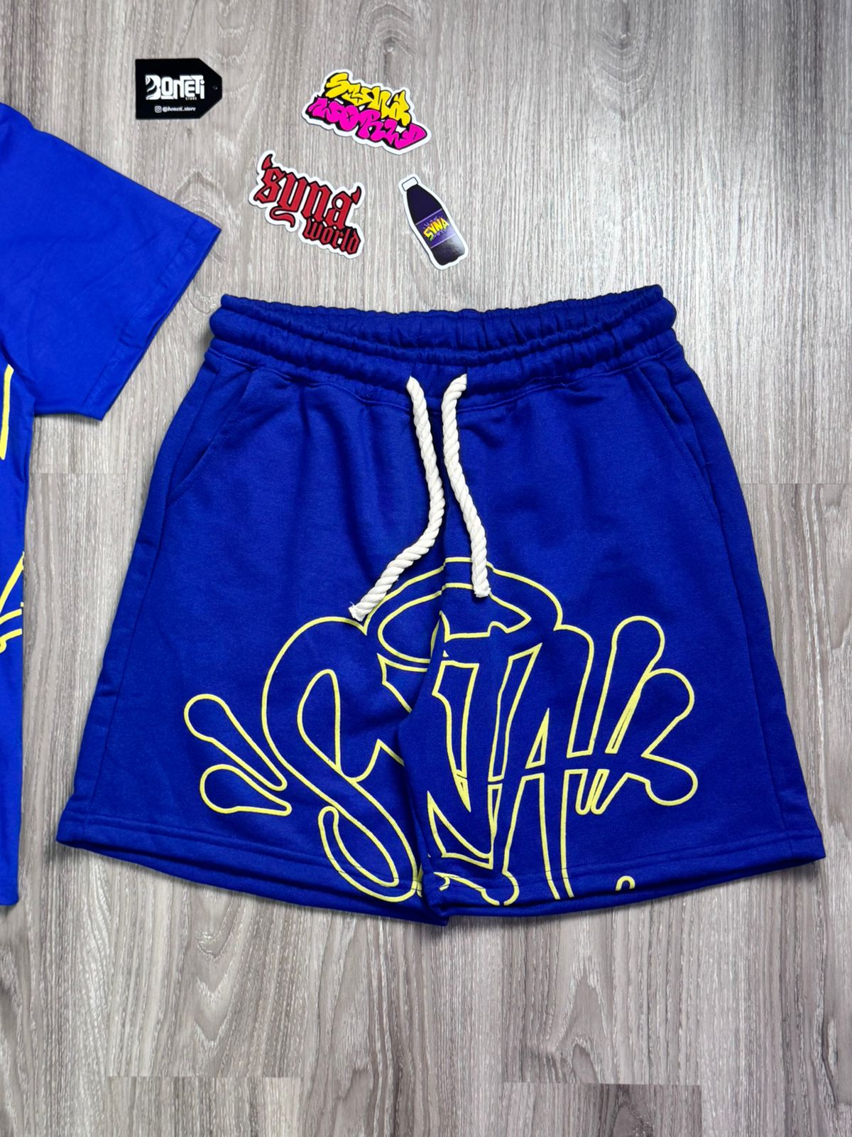 CONJUNTO SYNA WORLD SUMMER - AZUL/AMARELO