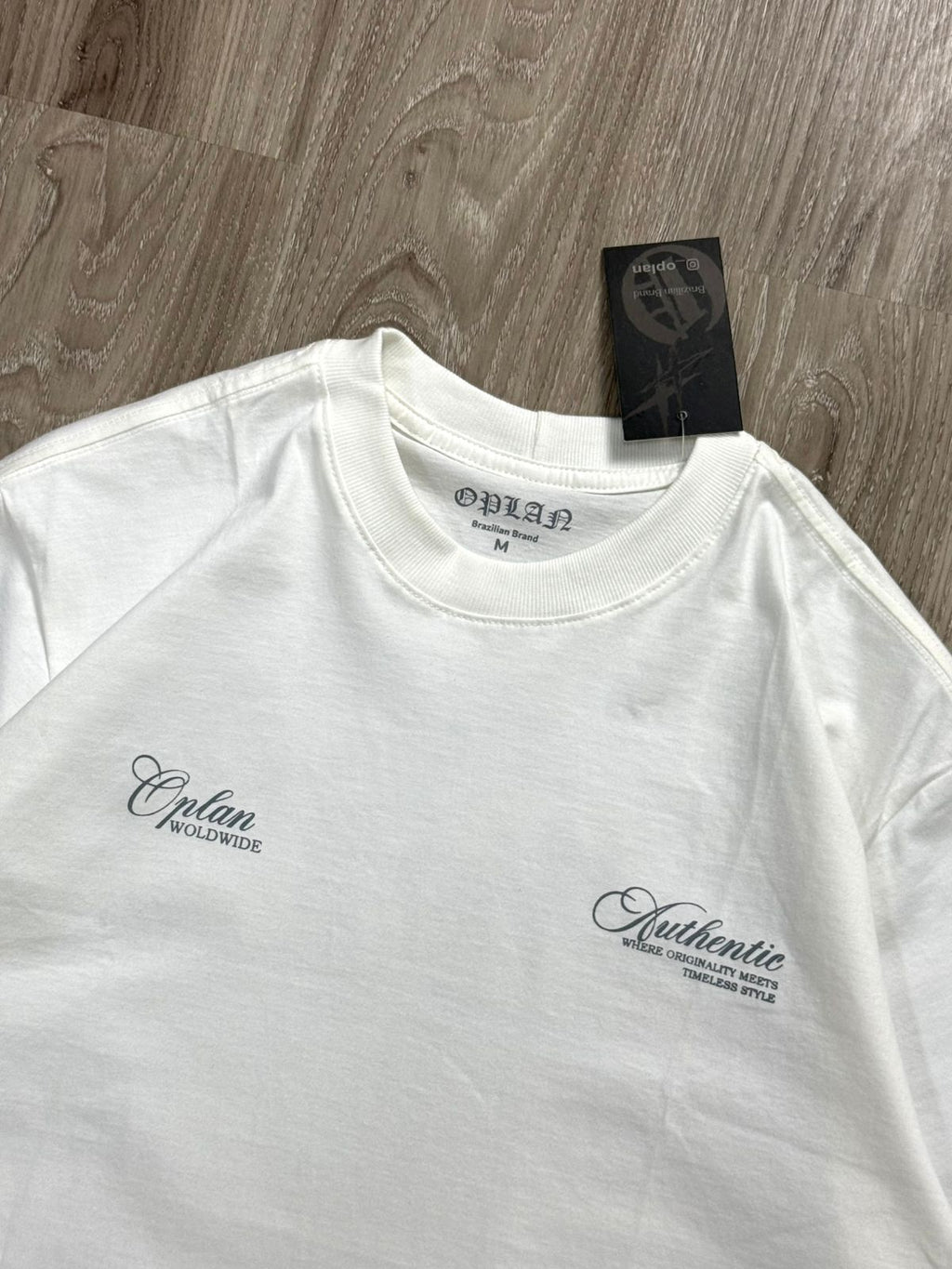 CAMISETA OVERSIZED OPLAN MEN CAN TALK - OFFWHITE