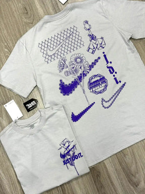 CAMISETA NK JUST DO IT FLOWERS - GREY