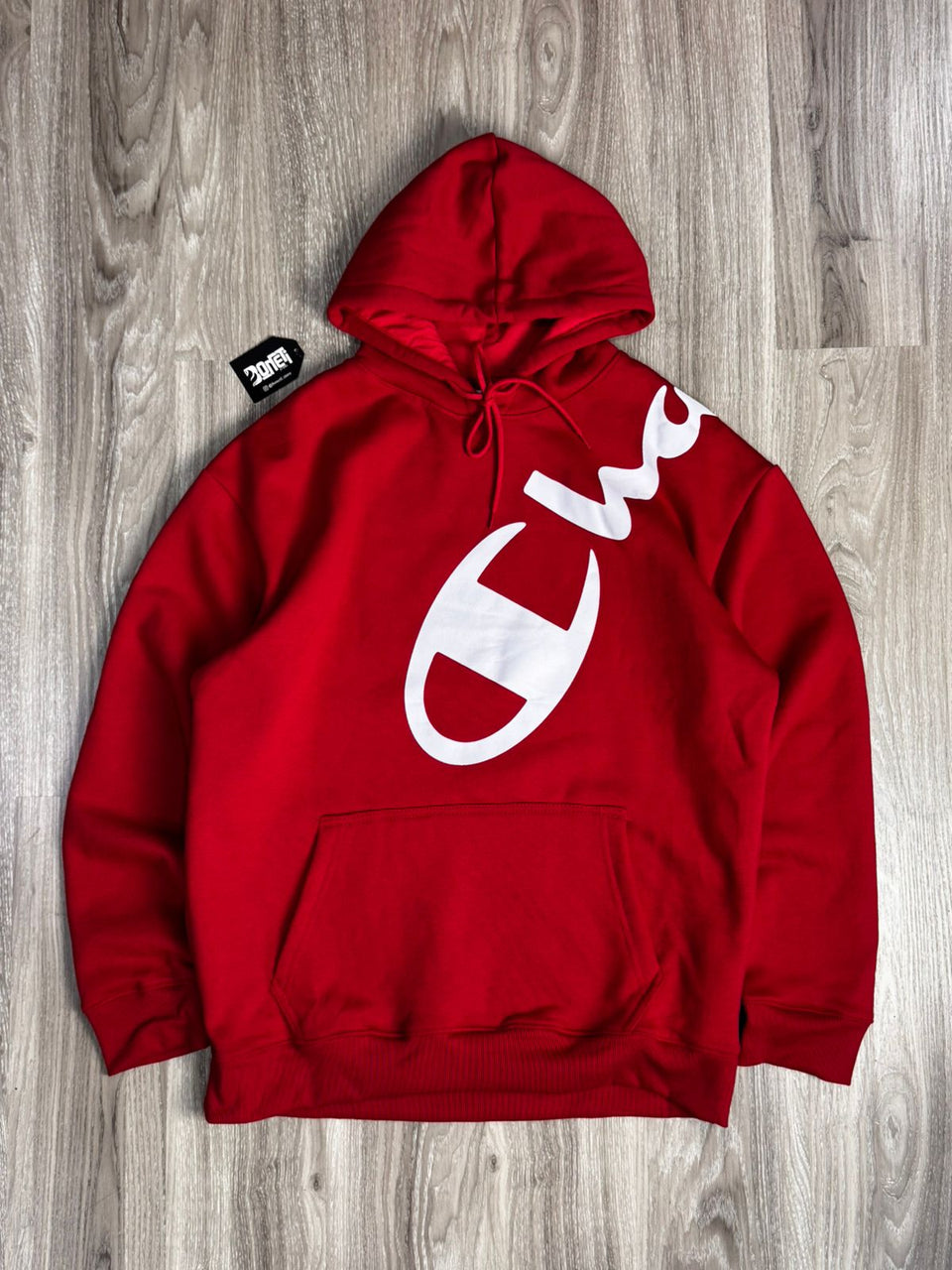 MOLETOM CANGURU CHAMPION BIG LOGO - VERMELHO