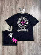 CAMISETA CHROME HEARTS PINK - PRETA