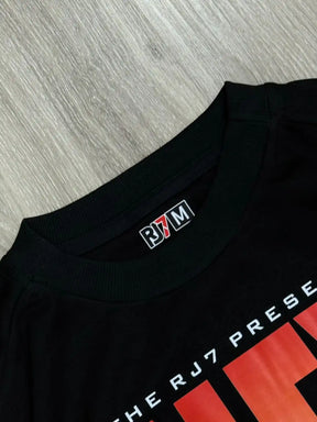 CAMISETA OVERSIZED RJ7 NEY MONSTER - PRETA