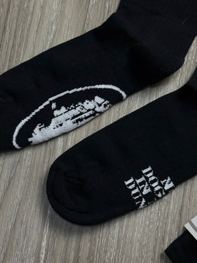 MEIA CANO ALTO CORTEIZ - PRETA