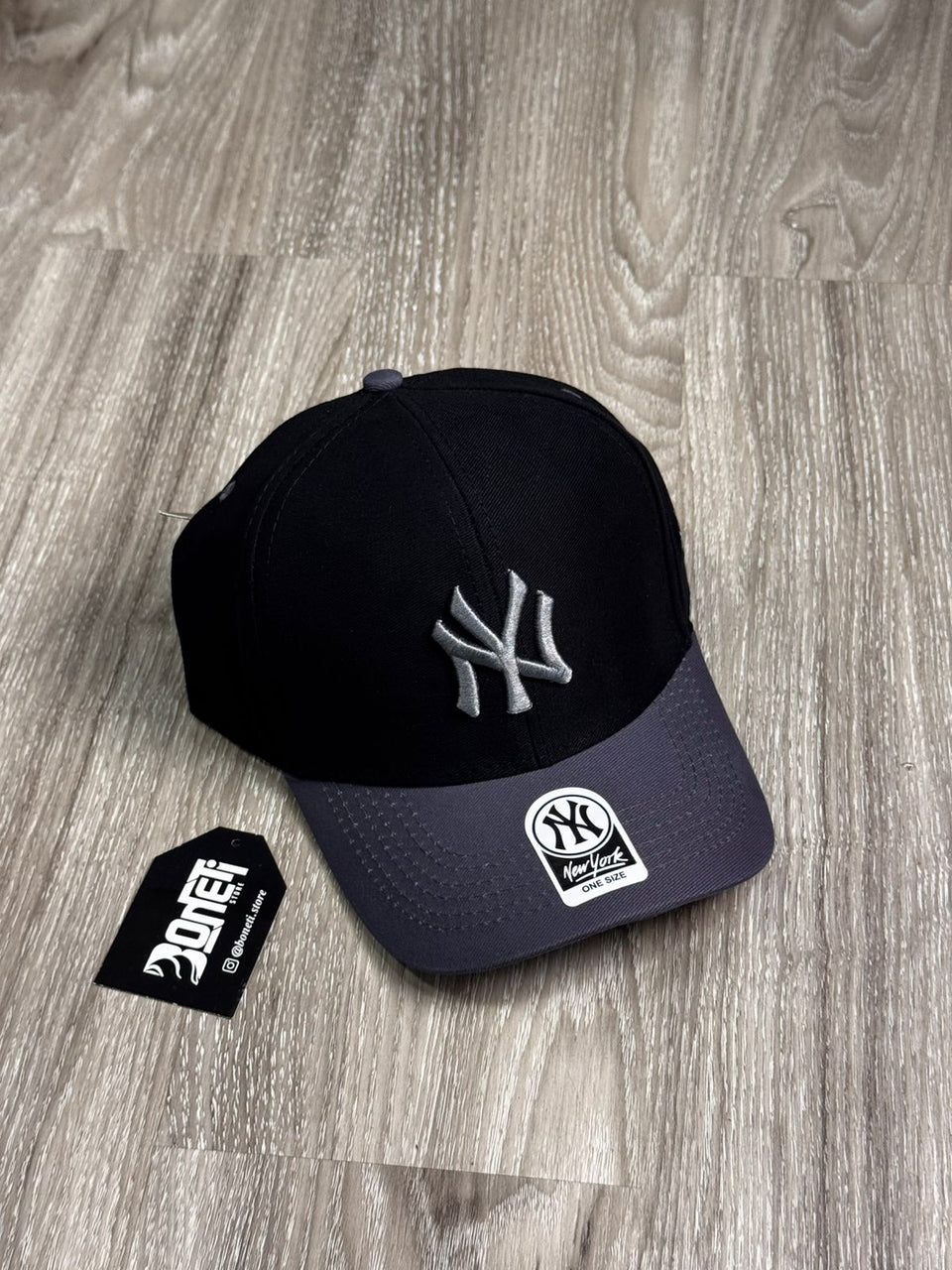 BONÉ NEW ERA LOGO - PRETO/CINZA
