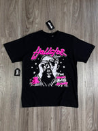CAMISETA HELLSTAR SEE HUMANS PINK - PRETA