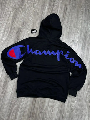 MOLETOM CANGURU CHAMPION BIG LOGO - PRETO