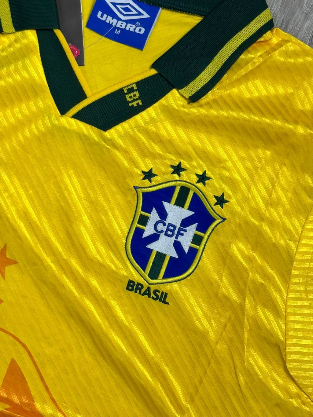 CAMISA RETRÔ BR 1994 TETRA - AMARELA