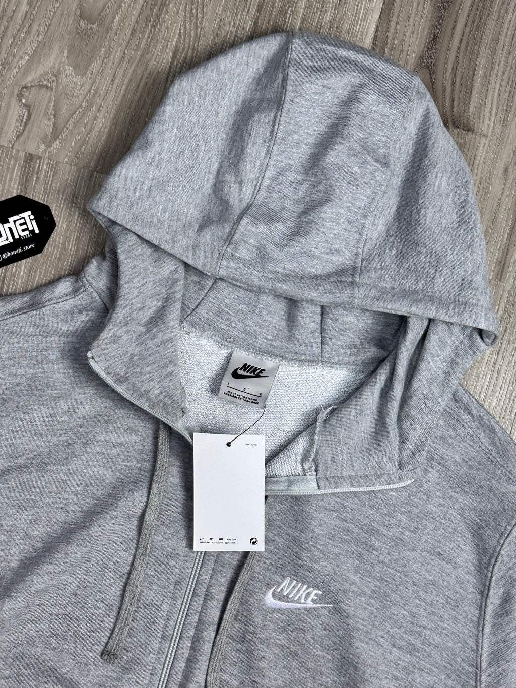 MOLETOM C/ ZÍPER NK CLUB - CINZA