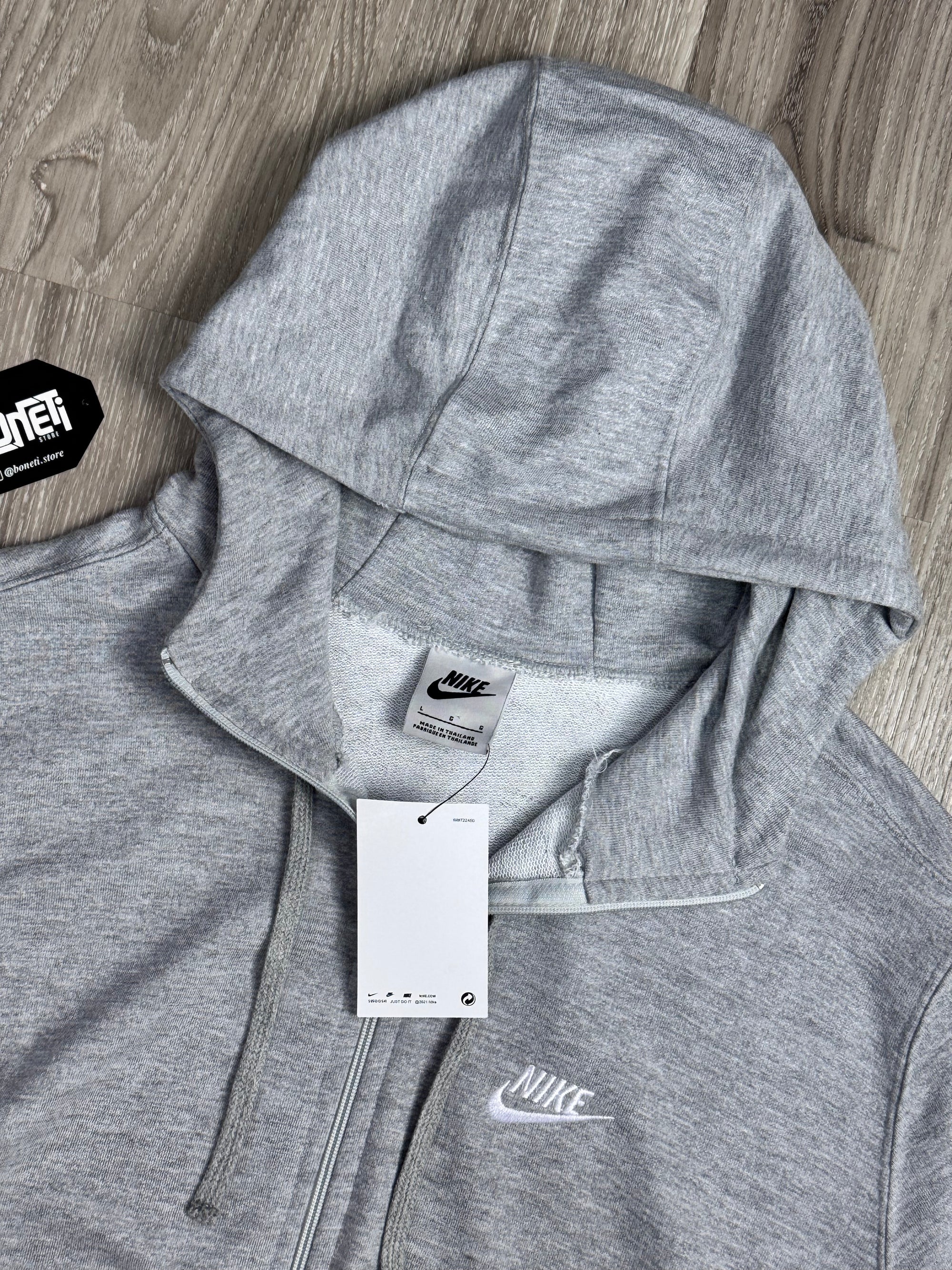 MOLETOM C/ ZÍPER NK CLUB - CINZA