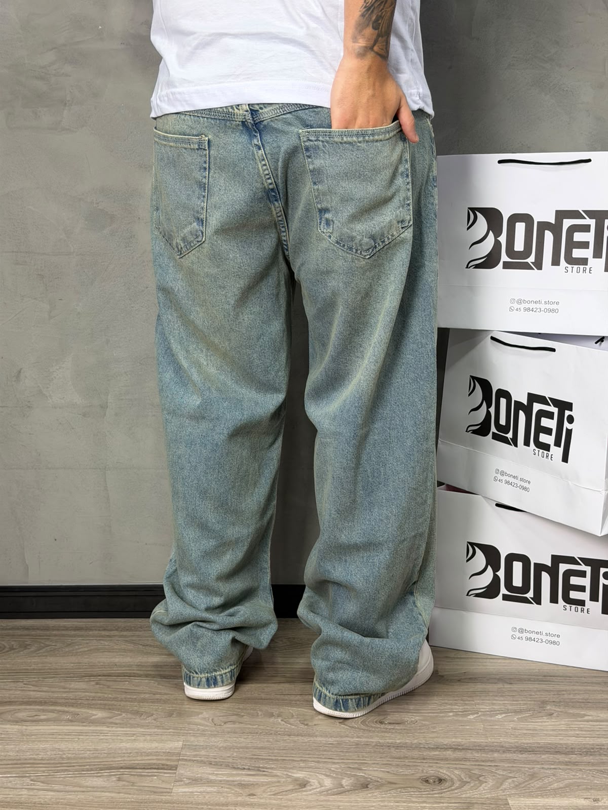 CALÇA BAGGY JEANS PRESENCE VINTAGE - 7582