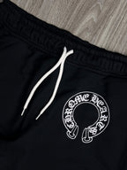 SHORTS MOLETOM CHROME HEARTS - PRETO