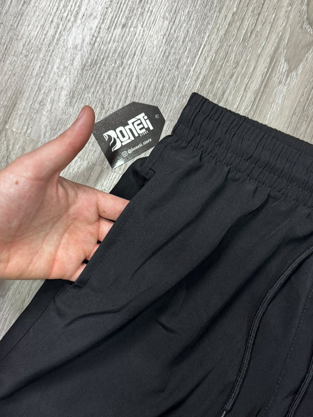 SHORTS TACTEL ADD ESSENTIALS BASIC - PRETO