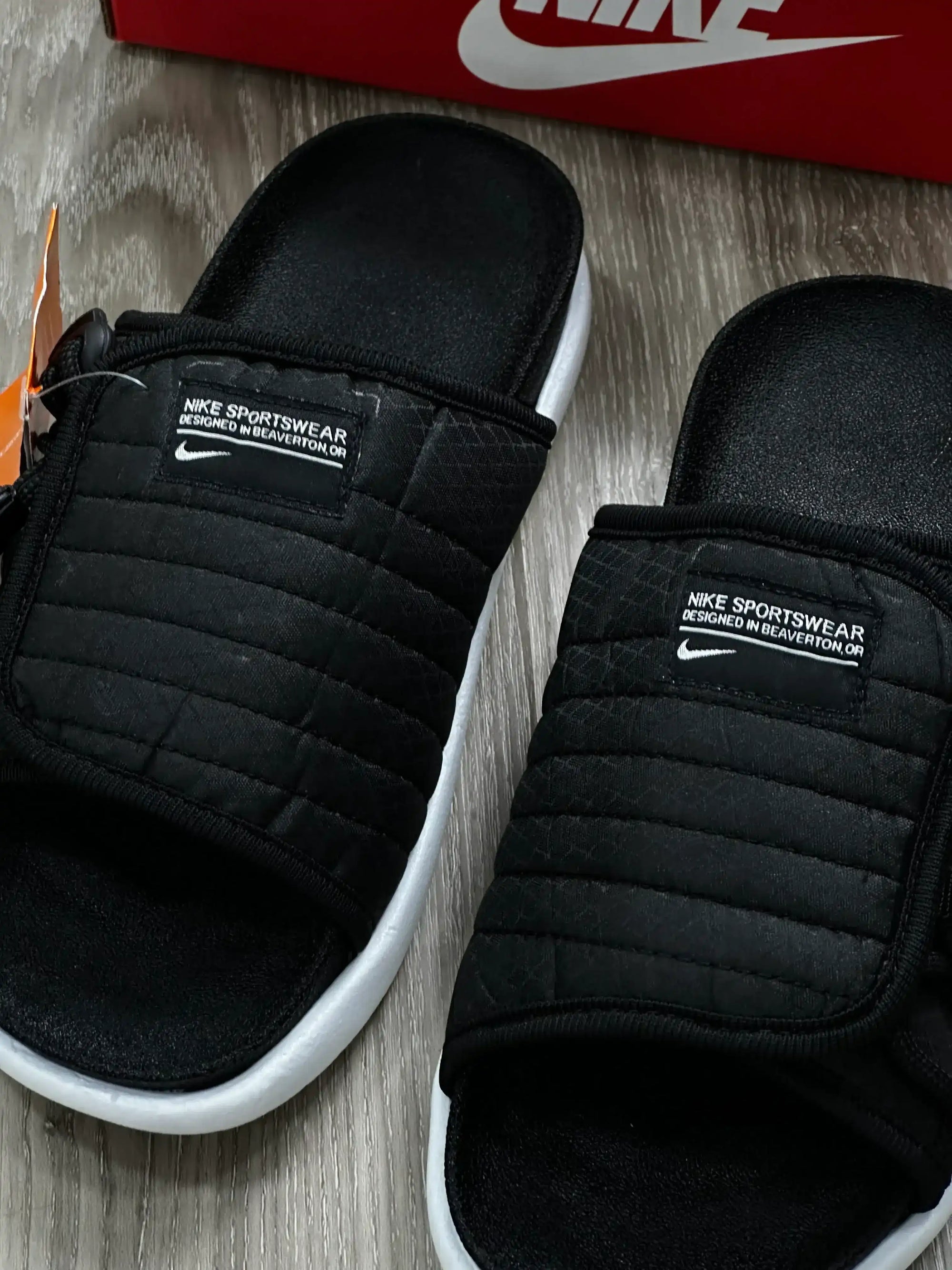 CHINELO SLIDE NK ASUNA 2.0 - PRETO/BRANCO