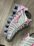 TÊNIS NK SHOX TL 12 MOLAS - METALLIC PLATINUM PINK FOAM