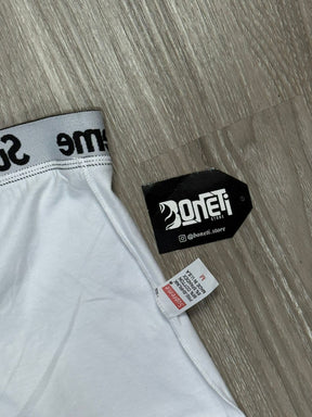 CUECA BOXER SUP - BRANCO E PRETO