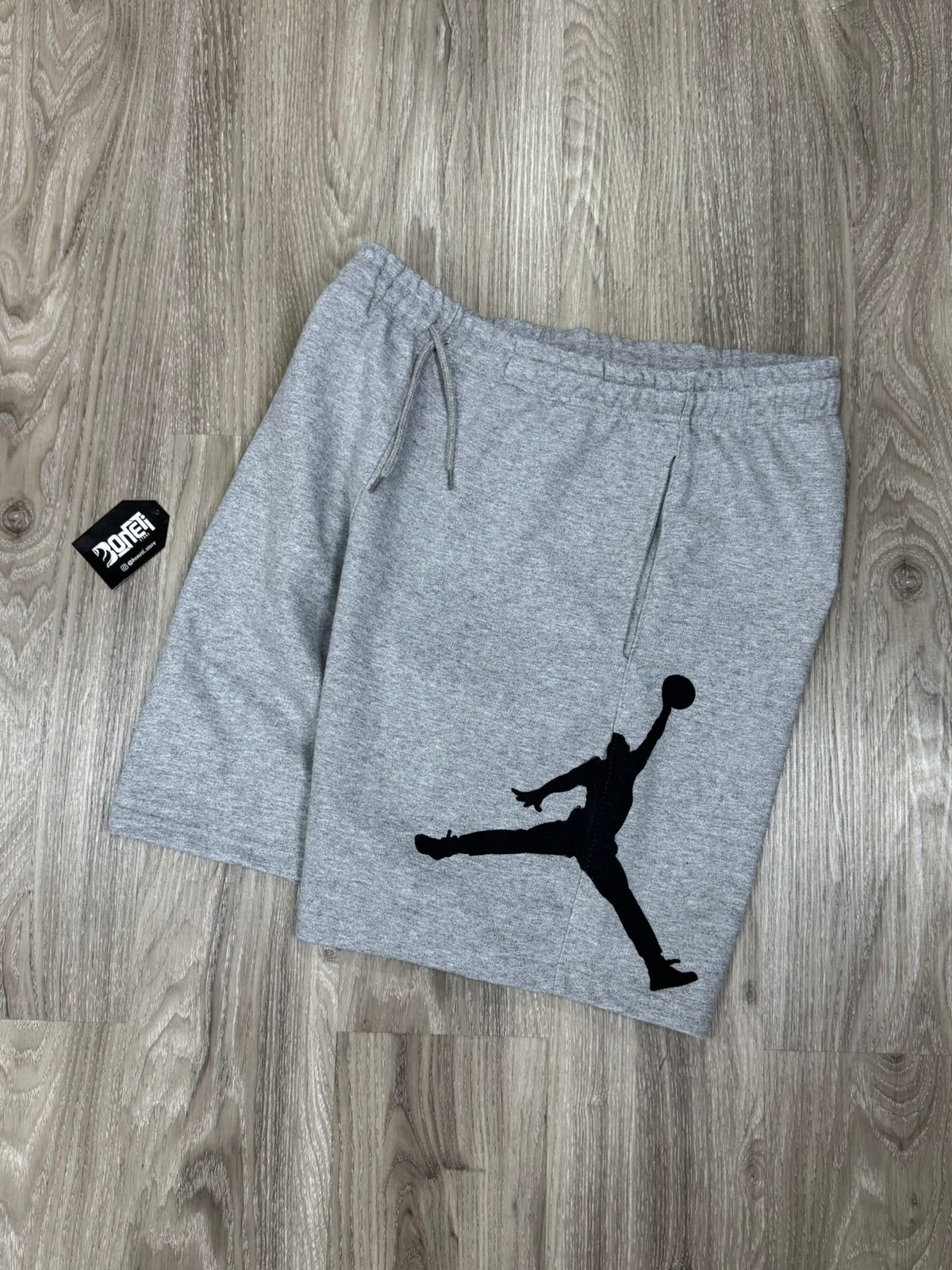 SHORTS MOLETOM JORDAN - CINZA