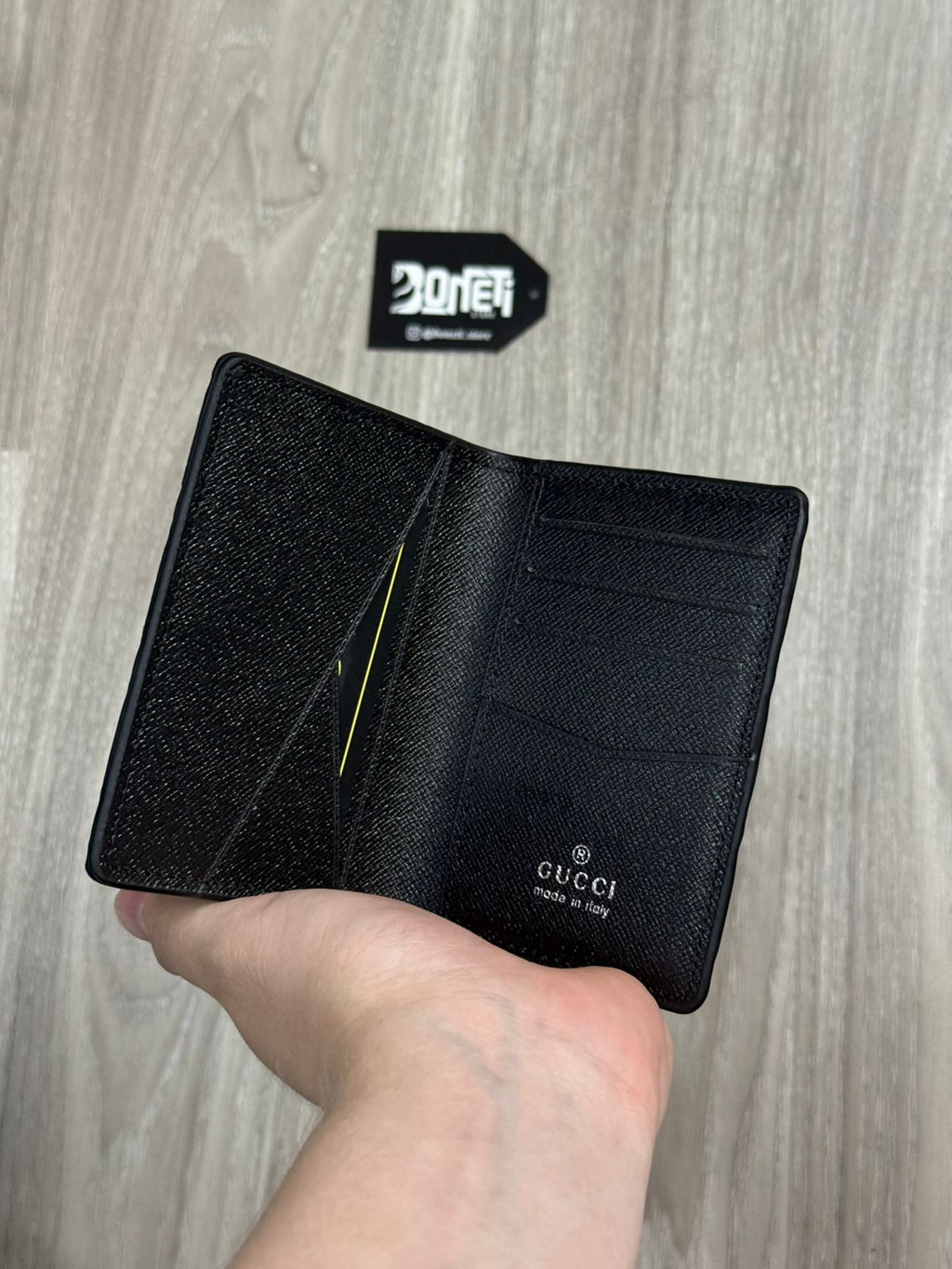 PORTA CARTÃO GC MONOGRAM - PRETO