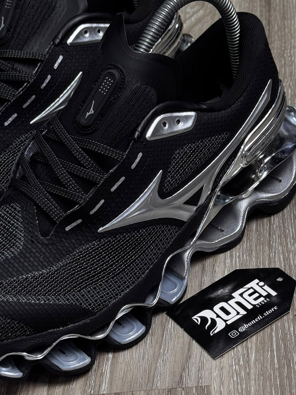 TÊNIS MZN WAVE PROPHECY 15 - BLACK METALLIC