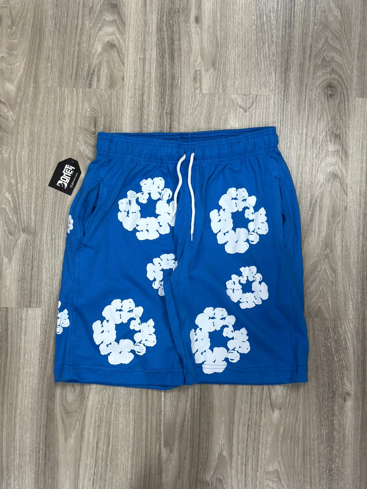 SHORTS MOLETOM DENIM TEARS - AZUL