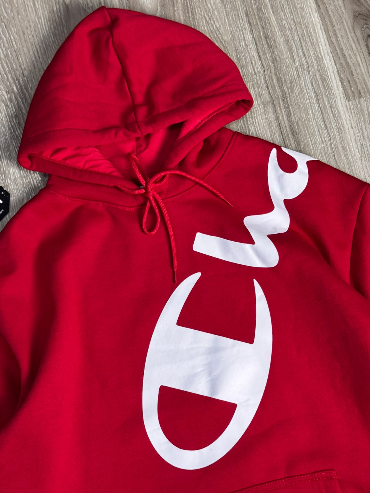 MOLETOM CANGURU CHAMPION BIG LOGO - VERMELHO