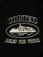 MOLETOM CANGURU CORTEIZ RULES THE WORLD - PRETO
