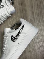 TÊNIS NK FORCE 1 LIQUID METAL SWOOSH - BRANCO