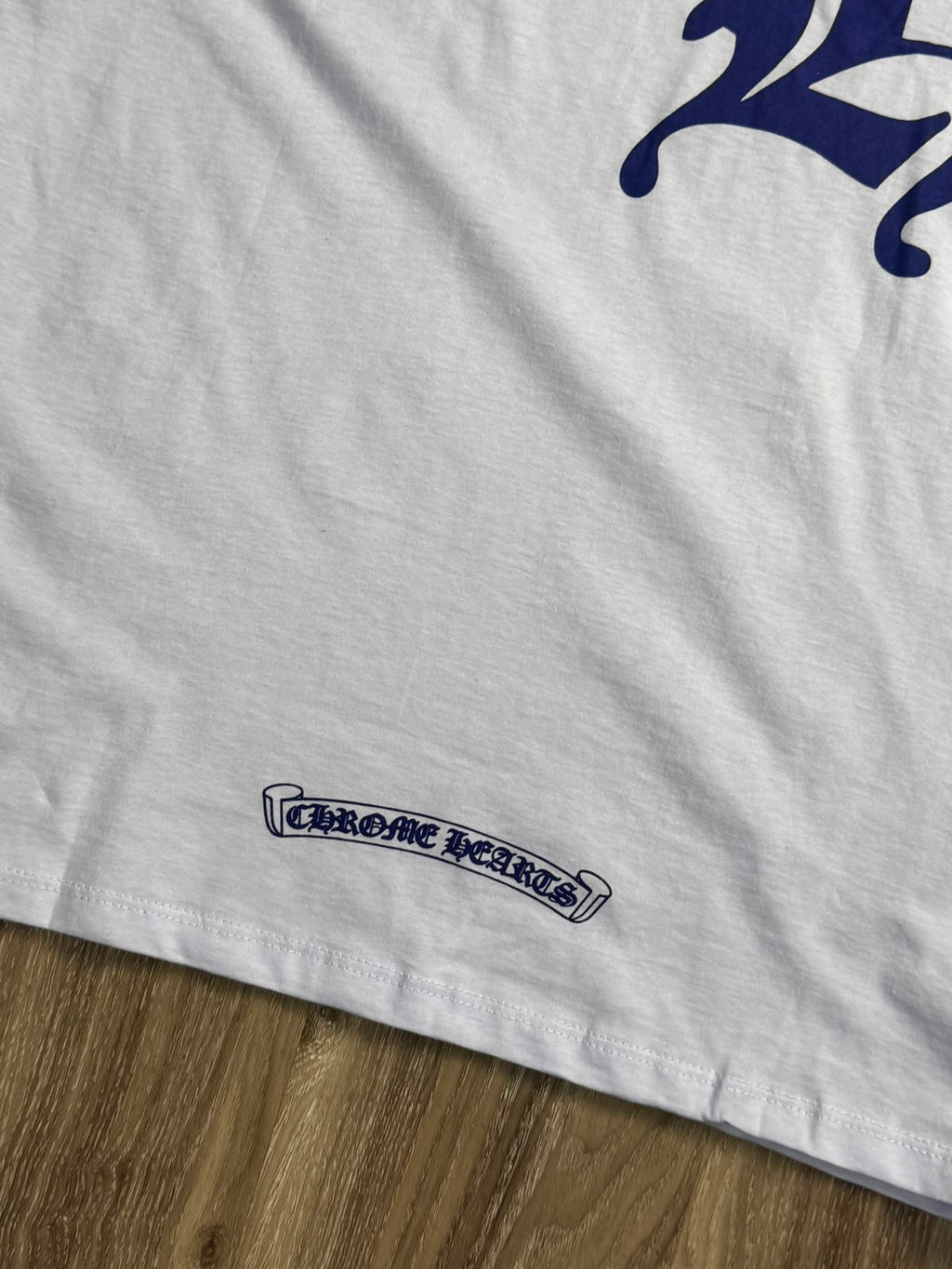 CAMISETA CHROME HEARTS LONG SLEEVE - WHITE BLUE