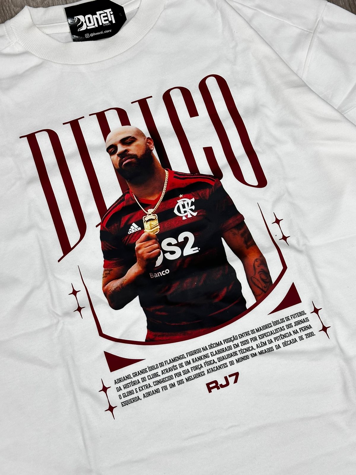 CAMISETA OVERSIZED RJ7 DIDICO MENGO - OFFWHITE