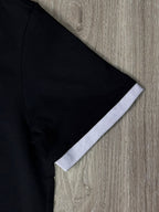CAMISETA SLIM GOLA ZARA - PRETA