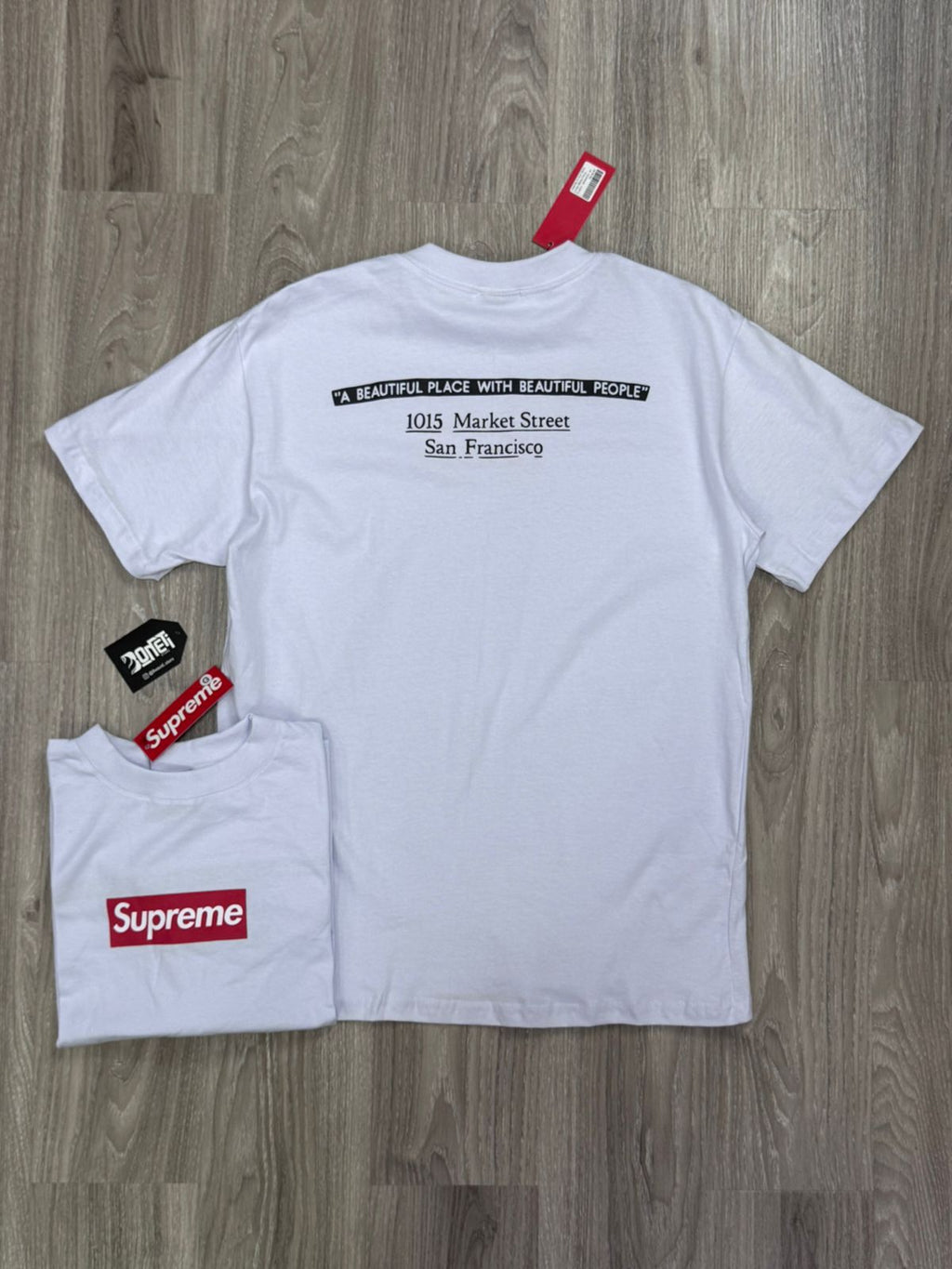 CAMISETA SUP BOX LOGO BEAUTIFUL PLACE - BRANCA
