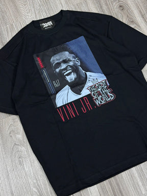 CAMISETA OVERSIZED RJ7 VINI THE BEST - PRETO