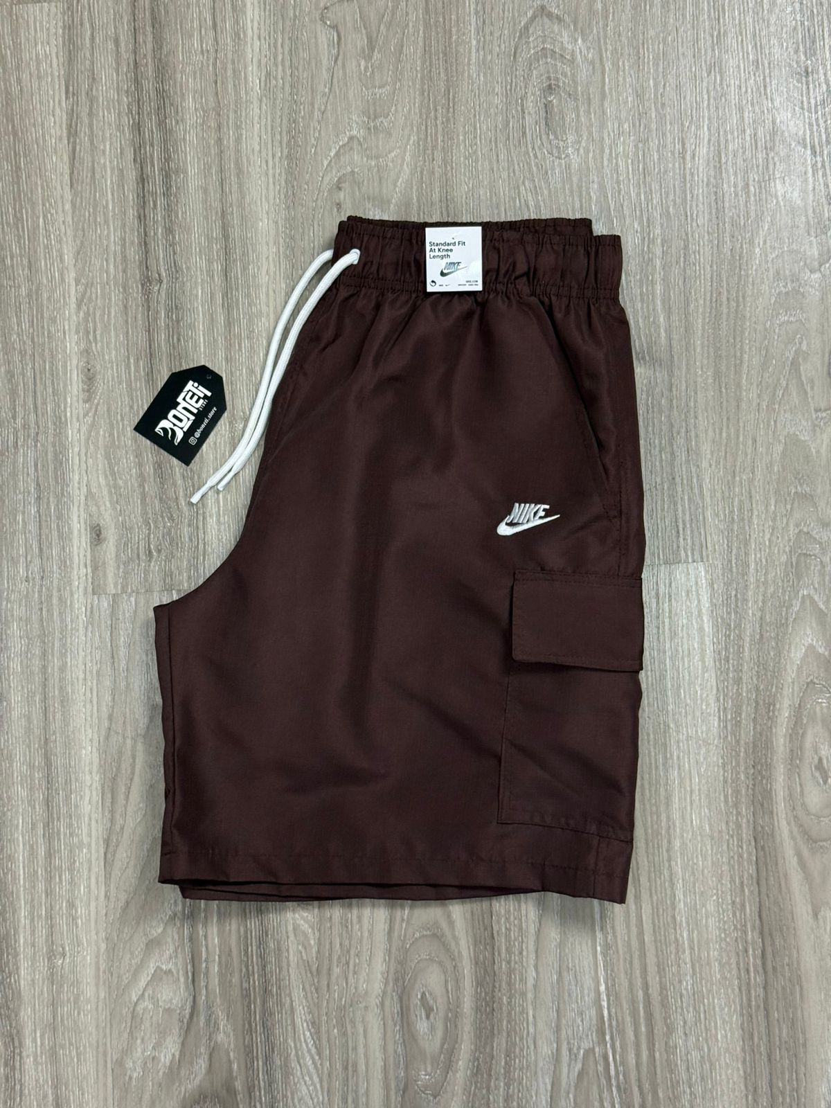 SHORTS RIP STOP CARGO NK CLUB - MARROM